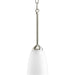 Progress Lighting - P5113-09 - One Light Mini Pendant - Gather - Brushed Nickel