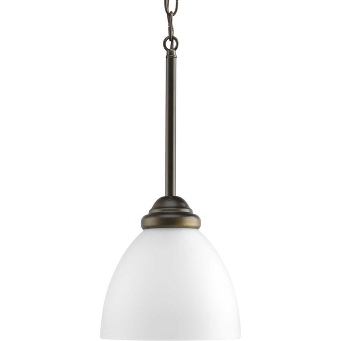 One Light Mini Pendant from the Heart collection in Antique Bronze finish