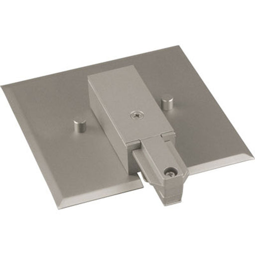 Progress Lighting - P8745-09 - End feed with Flush Canopy - Track Accessories - Brushed Nickel