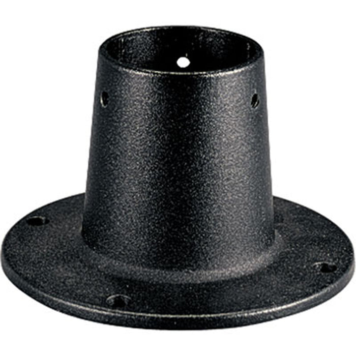Progress Lighting - P8748-31 - Outdoor Posts Surface Mount Post Adapter - Pedistal Mounts - Black