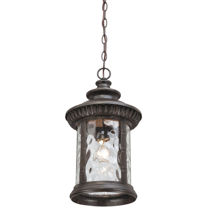 One Light Outdoor Hanging Lantern from the Chimera collection in Imperial Bronze finish