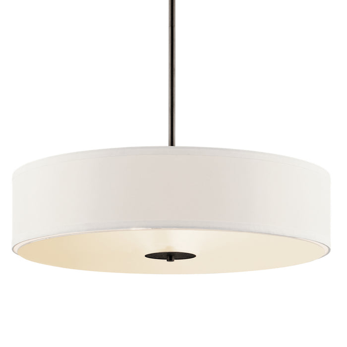 Three Light Pendant/Semi Flush Mount from the No Family collection in Olde Bronze finish