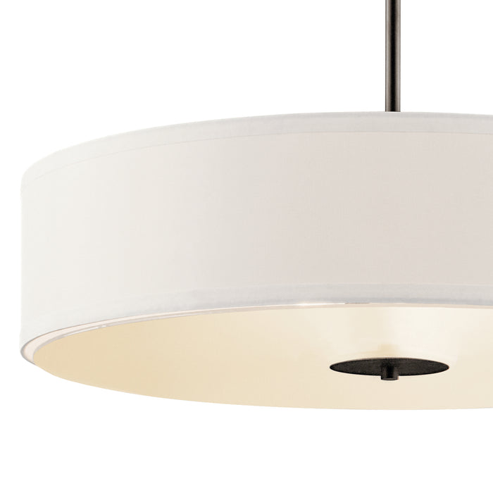 Three Light Pendant/Semi Flush Mount from the No Family collection in Olde Bronze finish
