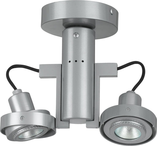 Cal Lighting - CE-962/MR-16-PS - 12V, Mr-16, Two Lights, 50W Max Ea Tr - Dual Spot - Painted Silver