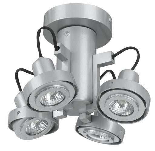 Cal Lighting - CE-964/GU10-PS - 120V, Gu10, Four Lights, 50W Max Ea Tr - Quad Spot - Painted Silver