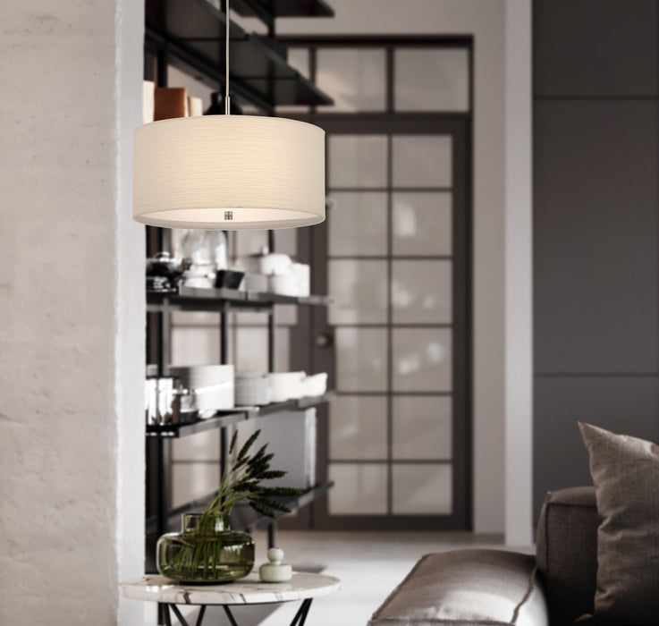 Two Light Pendant from the Nianda collection in Casual White finish