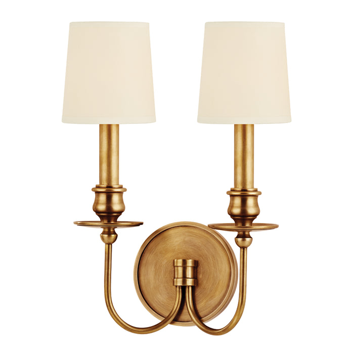Hudson Valley - 8212-AGB - Two Light Wall Sconce - Cohasset - Aged Brass