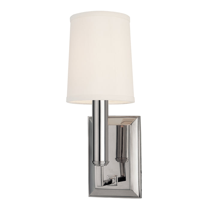 Hudson Valley - 811-PN - One Light Wall Sconce - Clinton - Polished Nickel