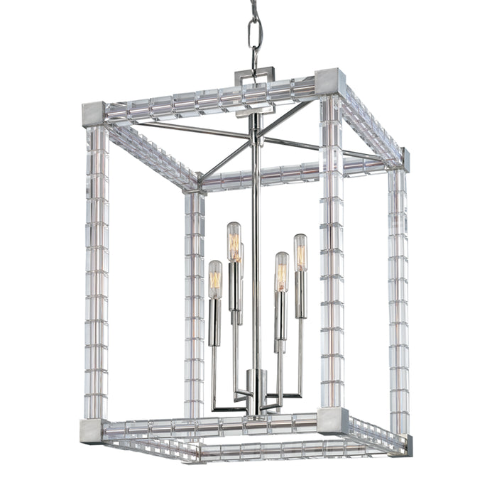 Hudson Valley - 7118-PN - Six Light Chandelier - Alpine - Polished Nickel