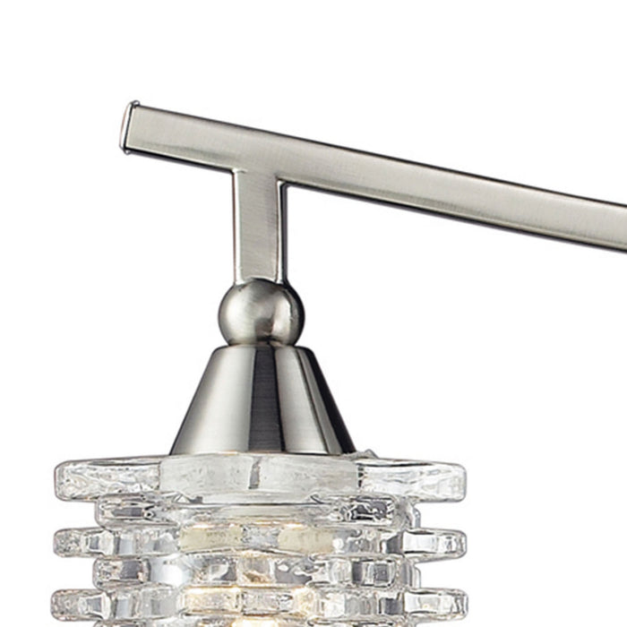 Four Light Vanity from the Matrix collection in Satin Nickel finish