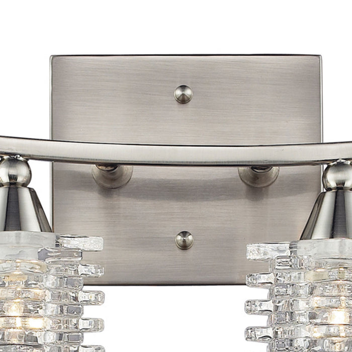 Four Light Vanity from the Matrix collection in Satin Nickel finish