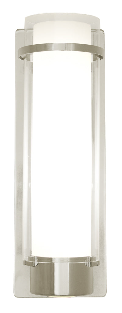 DVI Lighting - DVP9063BN-OP - One Light Wall Sconce - Essex - Buffed Nickel w/ Half Opal Glass