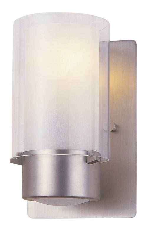 DVI Lighting - DVP9001BN-OP - One Light Wall Sconce - Essex - Buffed Nickel w/ Half Opal Glass