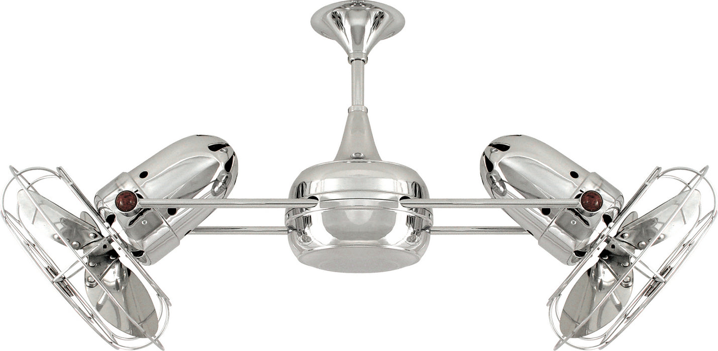 Ceiling Fan from the Duplo-Dinamico collection in Polished Chrome finish