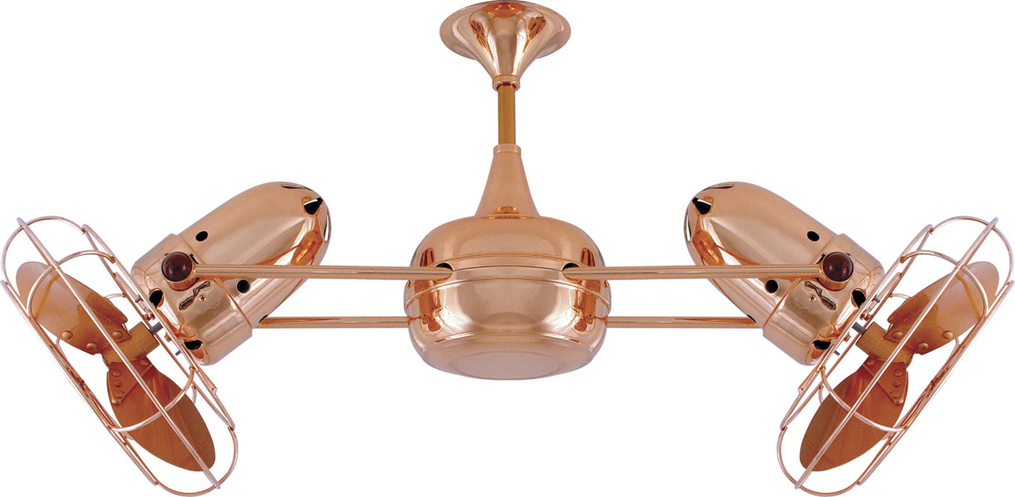 Ceiling Fan from the Duplo-Dinamico collection in Polished Copper finish
