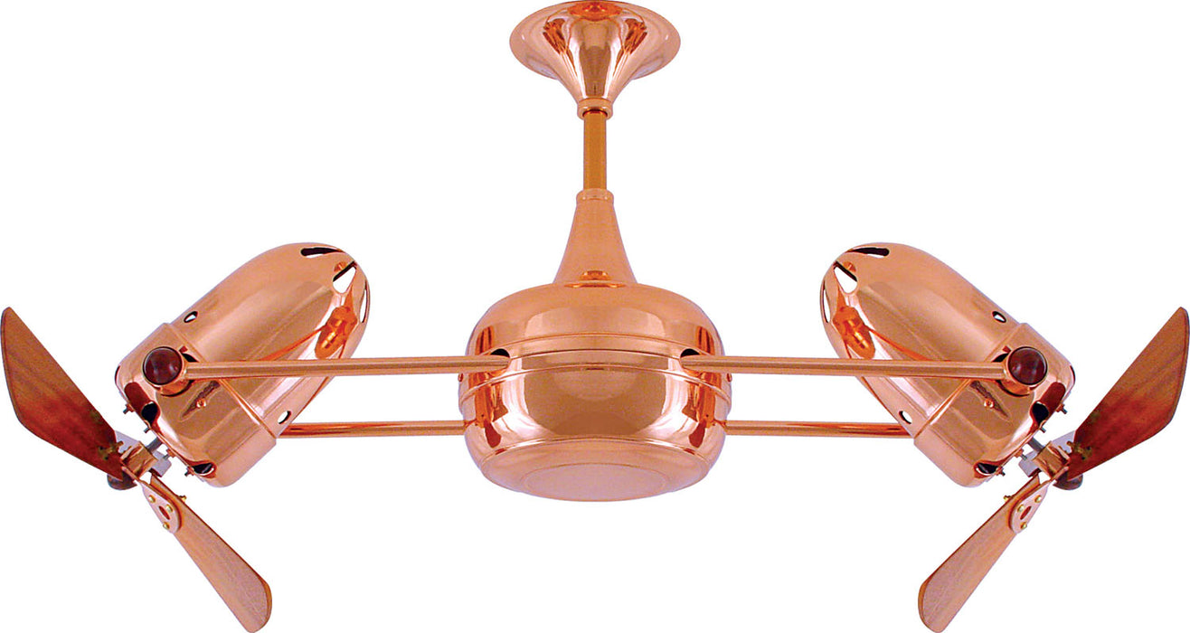 Matthews Fan Company - DD-CP-WD - 36``Ceiling Fan - Duplo-Dinamico - Polished Copper