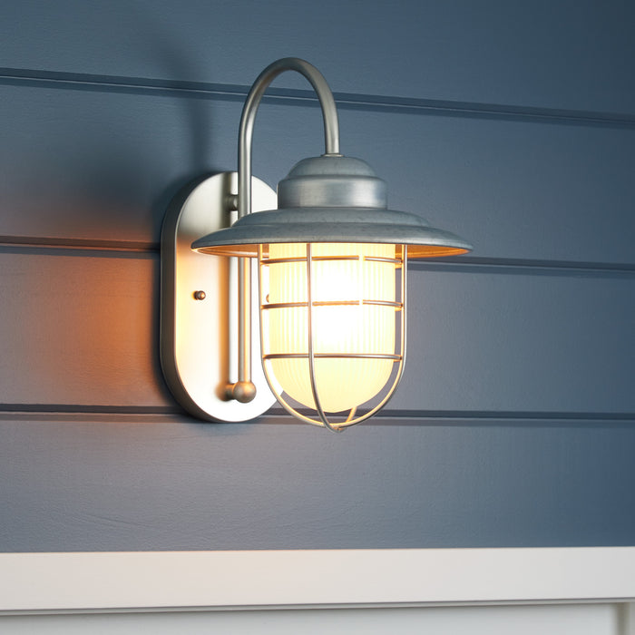 One Light Wall Sconce from the R Series collection in Galvanized finish