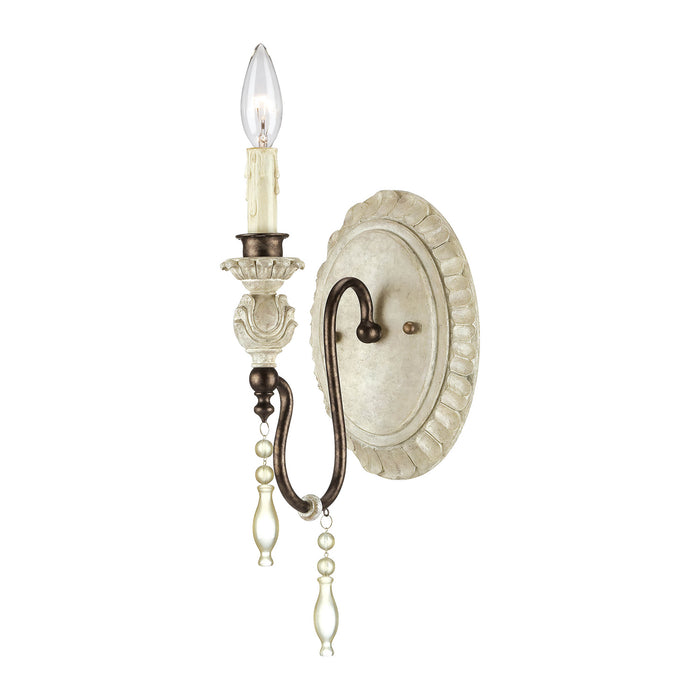 Millennium - 7301-AW/BZ - One Light Wall Sconce - Denise - Antique White/Bronze