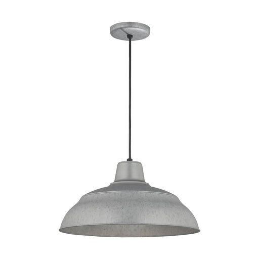 Millennium - RWHC17-GA - One Light Pendant - R Series - Galvanized