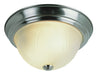 Trans Globe Imports - 58802 BN - Three Light Flushmount - Del Mar - Brushed Nickel