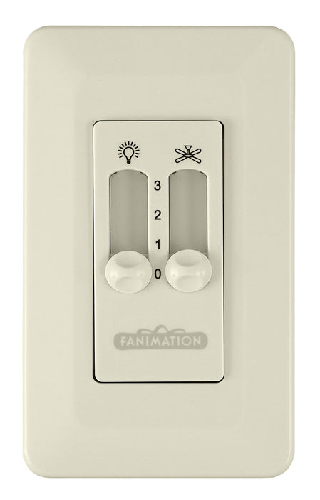 Fanimation - CW2LA - Wall Control Non-Reversing - Fan Speed and Light - Controls - Light Almond