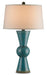 Currey and Company - 6896 - One Light Table Lamp - Upbeat - Teal