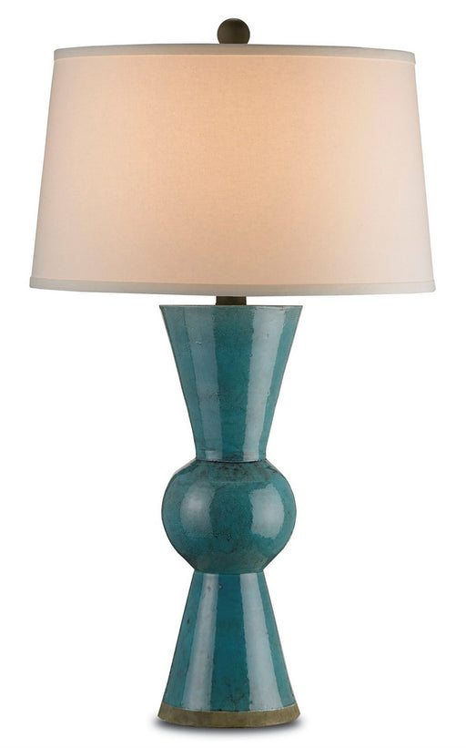 Currey and Company - 6896 - One Light Table Lamp - Upbeat - Teal
