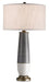 Currey and Company - 6905 - One Light Table Lamp - Urbino - Pyrite Bronze/Gray/White Crackle
