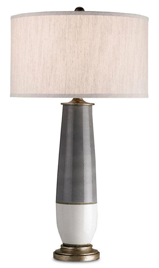 Currey and Company - 6905 - One Light Table Lamp - Urbino - Pyrite Bronze/Gray/White Crackle