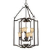 Forte - 2633-06-64 - Six Light Foyer Pendant - Bordeaux