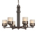 Forte - 2534-06-32 - Six Light Chandelier - Antique Bronze