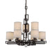 Forte - 2550-09-32 - Nine Light Chandelier - Antique Bronze