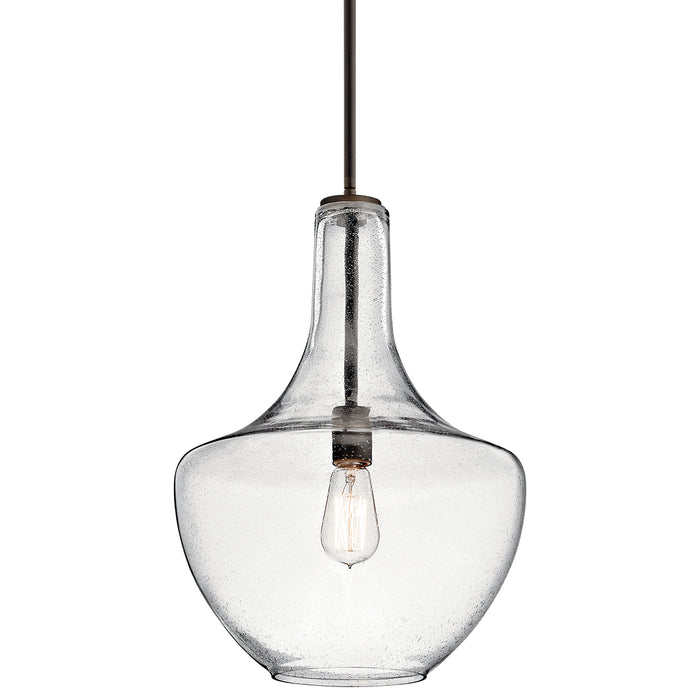 One Light Pendant from the Everly collection in Olde Bronze finish