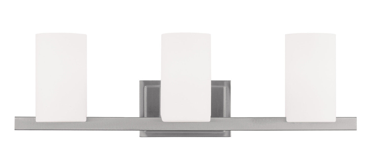 Livex Lighting - 1333-91 - Three Light Bath Vanity - Astoria - Brushed Nickel