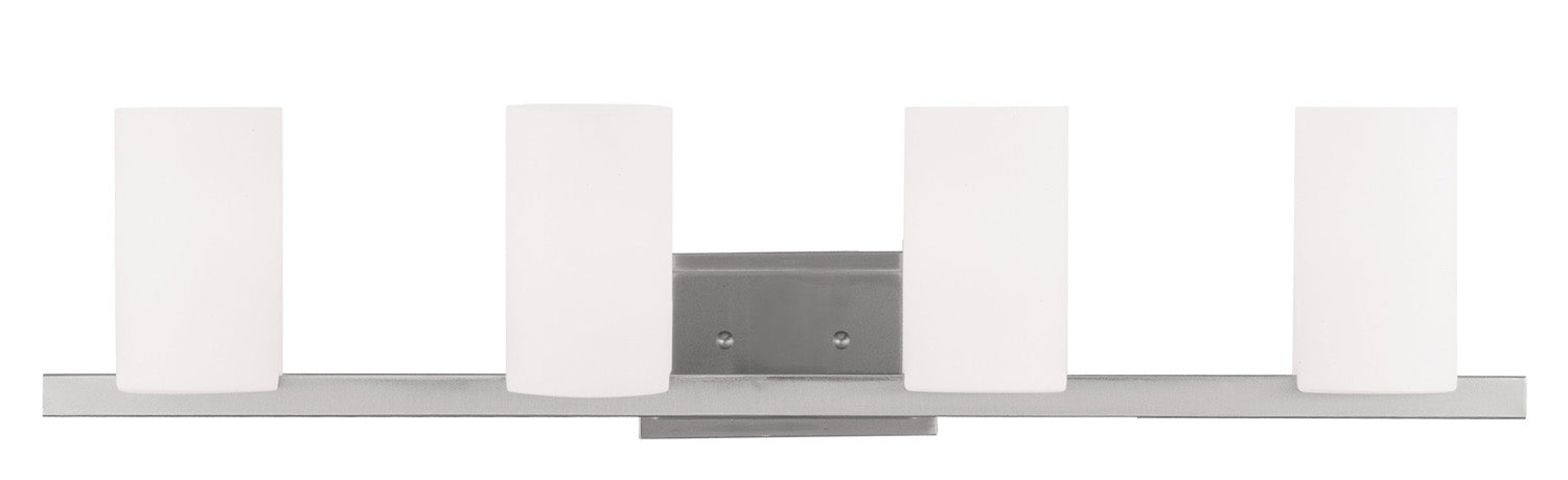 Livex Lighting - 1334-91 - Four Light Bath Vanity - Astoria - Brushed Nickel