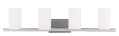 Livex Lighting - 1334-91 - Four Light Bath Vanity - Astoria - Brushed Nickel
