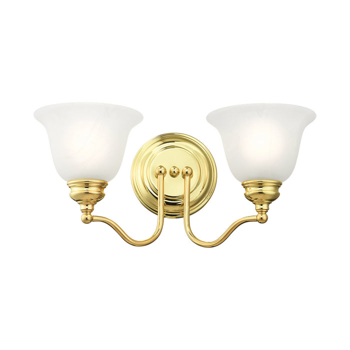 Two Light Bath Vanity from the Essex collection in Polished Brass finish