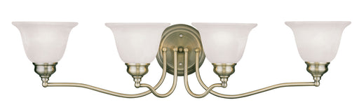 Livex Lighting - 1354-01 - Four Light Bath Vanity - Essex - Antique Brass