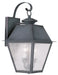 Livex Lighting - 2165-61 - Two Light Outdoor Wall Lantern - Mansfield - Charcoal