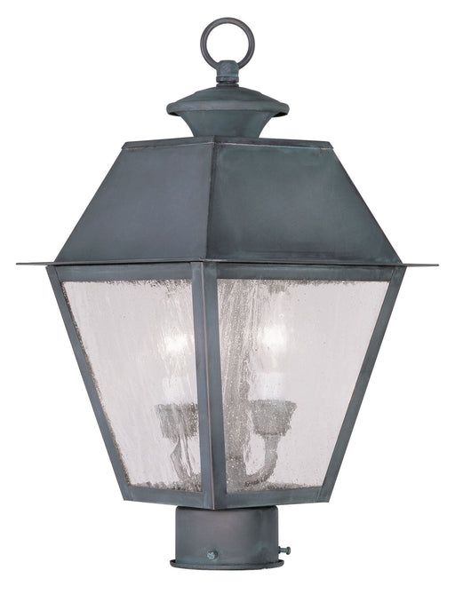 Livex Lighting - 2166-61 - Two Light Outdoor Post Lantern - Mansfield - Charcoal