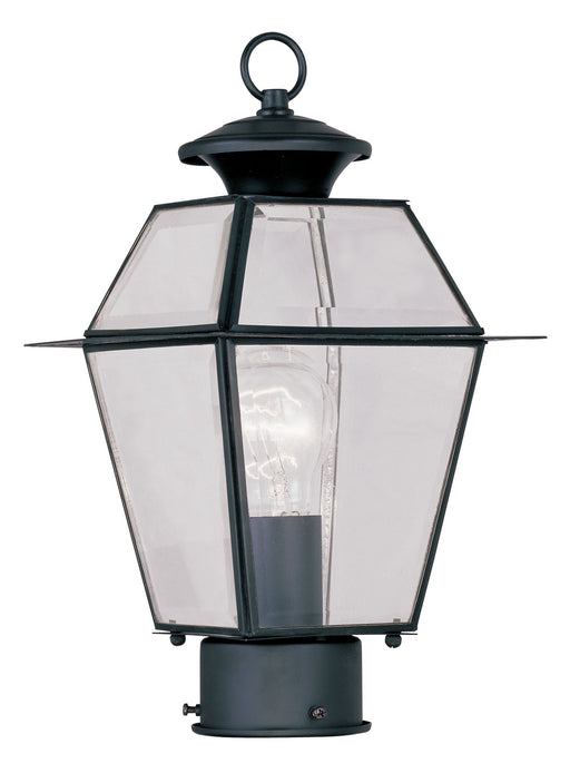 Livex Lighting - 2182-04 - One Light Outdoor Post-Top Lanterm - Westover - Black