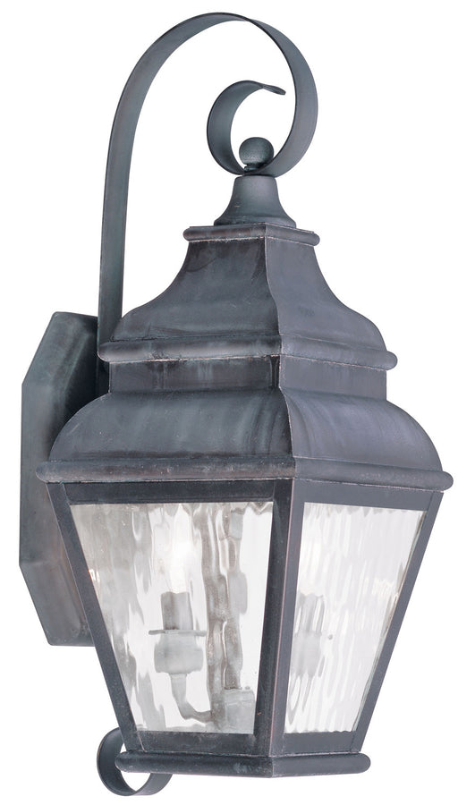 Livex Lighting - 2602-61 - Two Light Outdoor Wall Lantern - Exeter - Charcoal