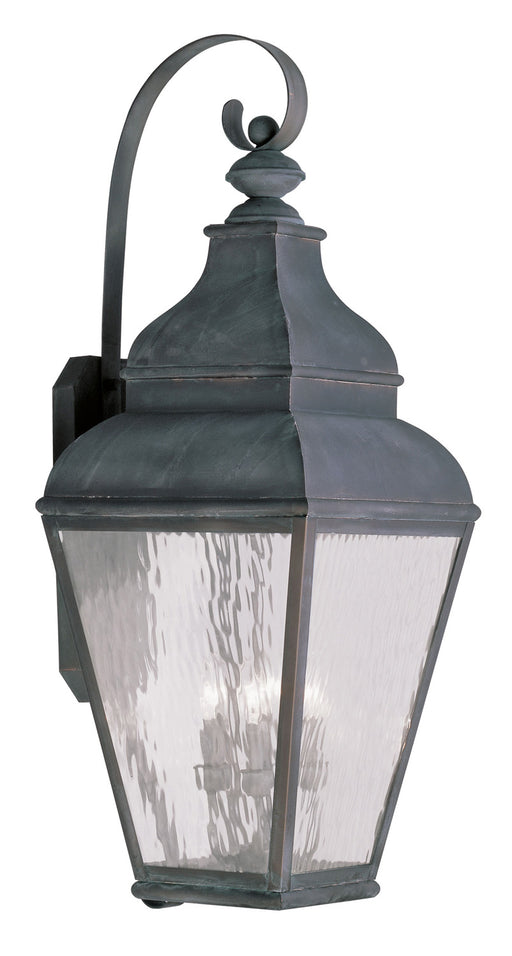 Livex Lighting - 2607-61 - Four Light Outdoor Wall Lantern - Exeter - Charcoal