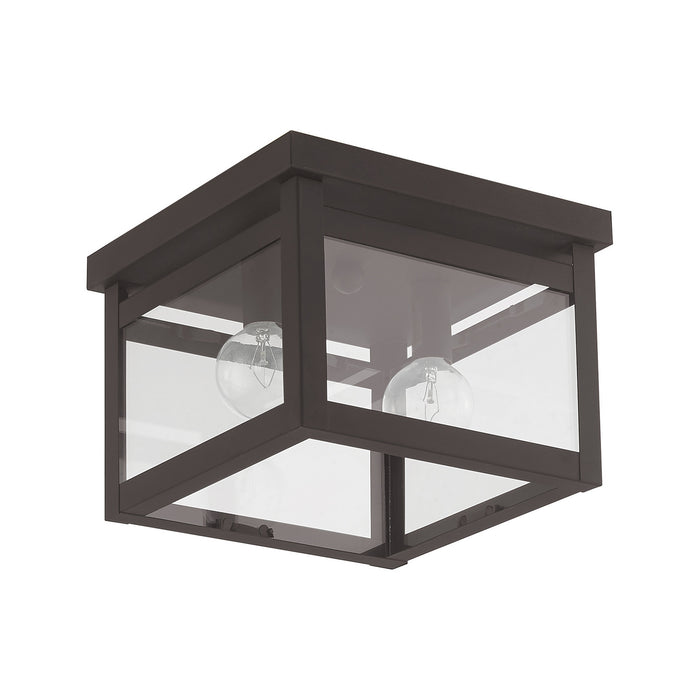 Two Light Ceiling Mount from the Milford collection in Bronze finish