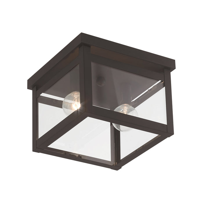 Two Light Ceiling Mount from the Milford collection in Bronze finish