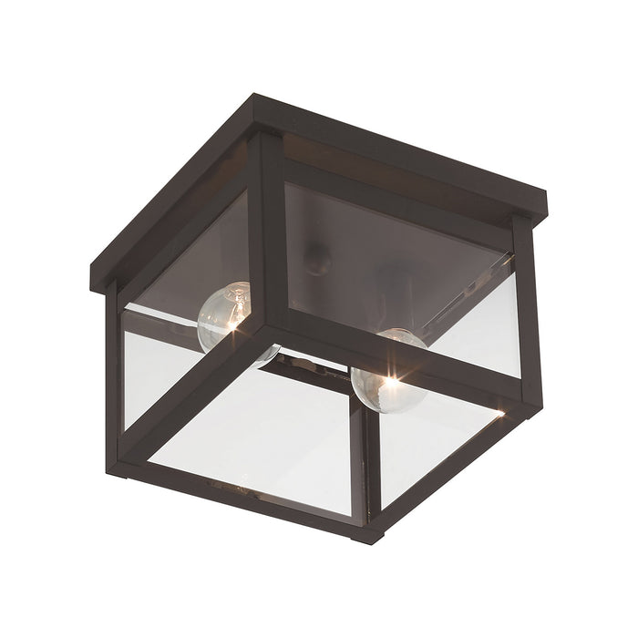 Two Light Ceiling Mount from the Milford collection in Bronze finish