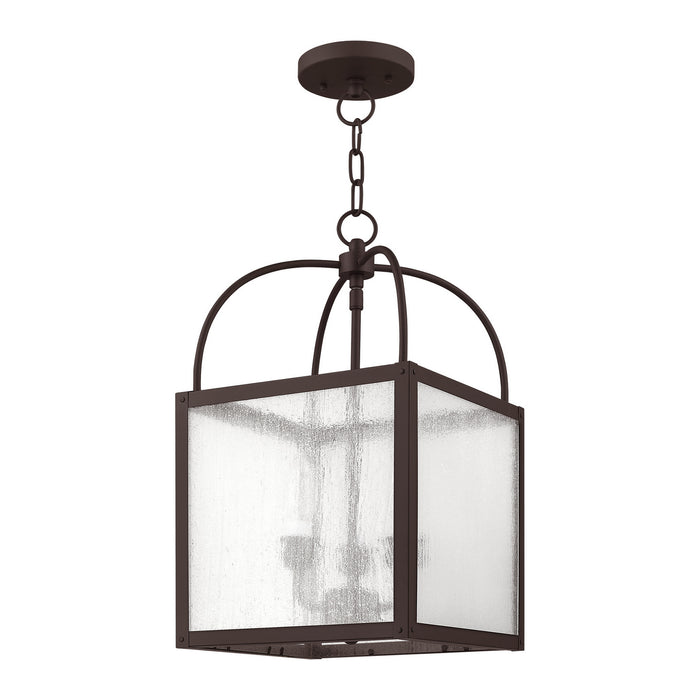 Three Light Mini Pendant/Ceiling Mount from the Milford collection in Bronze finish