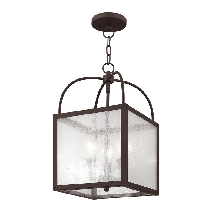 Three Light Mini Pendant/Ceiling Mount from the Milford collection in Bronze finish