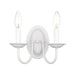Livex Lighting - 4152-03 - Two Light Wall Sconce - Home Basics - White