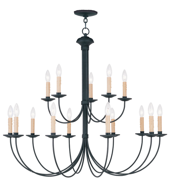 Livex Lighting - 4460-04 - 15 Light Chandelier - Heritage - Black